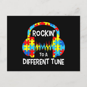 Autism Game - Rocking To A Different Tune For Game Postcard