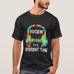 Autism Game  Rocking To A Different Tune For Gamer T-Shirt