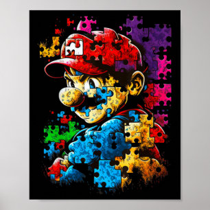 Autism Gamer Navigating Autism T Autism Mum Dad Ga Poster