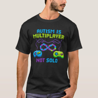 Autism Gamer Support Neurodiversity Video Gaming T-Shirt