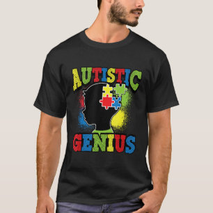 Autism-Genius Autism Awareness For Women Men Kids T-Shirt