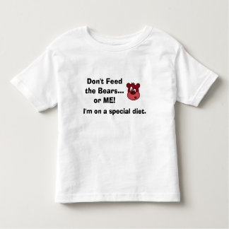 Autism GFCF Diet kids shirt Don't Feed the Bears