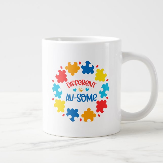 Autism -  giant coffee mug (Right)