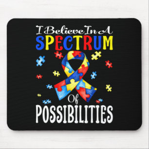 Autism Gift With Quote For Mental Health Spectrum Mouse Pad