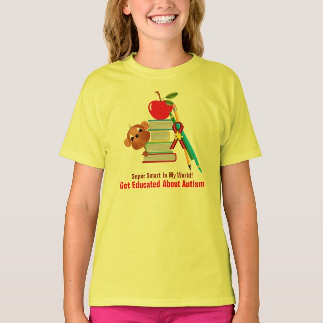 Autism  Girls' Fitted Bella Babydoll Shirt (Front)