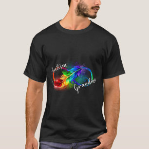 Autism Grandma Autistic Rainbow Infinity Symbol As T-Shirt