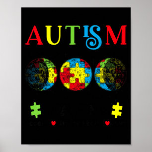 Autism Grandma Awareness Month Day Accept Poster