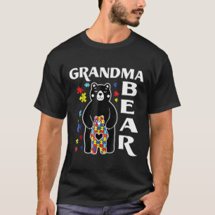 Autism-Grandma Bear And Autism Baby Bear  Gift T-Shirt