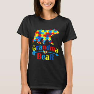 Autism Grandma Bear Autism Awareness Month T-Shirt