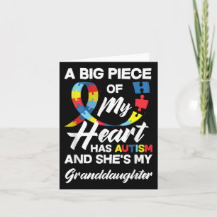 Autism Grandma _ Grandpa Autistic Granddaughter Au Card