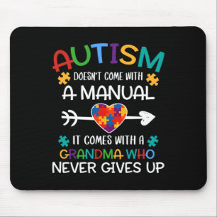 Autism Grandma Love Autistic Kids Autism Awareness Mouse Pad