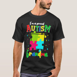 Autism Grandma Puzzle Heart Autistic Grandmother T-Shirt