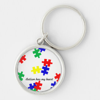 Autism has my heart....key chain key ring