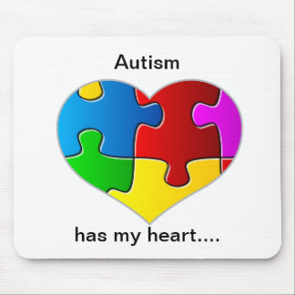 Autism has my heart mouse pad... mouse pad