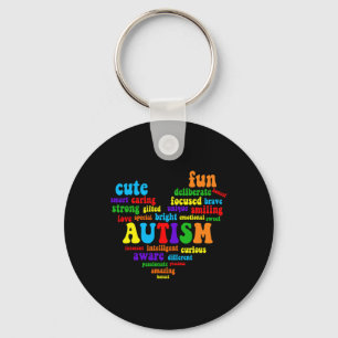 Autism Heart Autism Awareness Proud Autism Mum Gif Key Ring