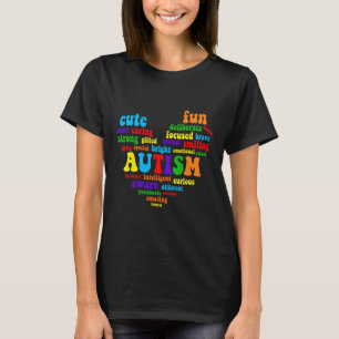 Autism Heart Autism Awareness Proud Autism Mum Gif T-Shirt