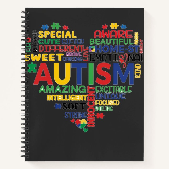 autism heart notebook (Front)