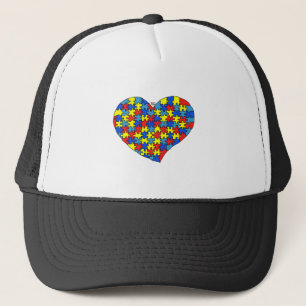 Autism Heart Trucker Hat