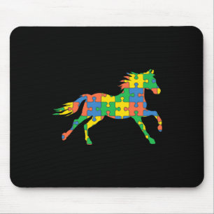 Autism Horse Disabilities Month Disabilities Aware Mouse Pad