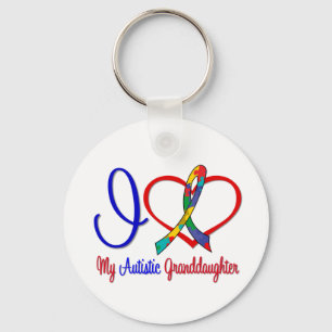 Autism I Love My Autistic Granddaughter Key Ring