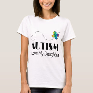 Autism I Love My Daughter Womens Tee Shirt