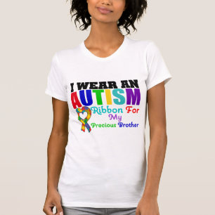 Autism I Wear Ribbon For My Precious Brother T-Shirt