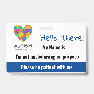 Autism ID Badge