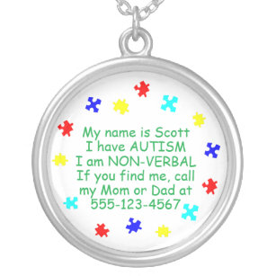 Autism Identification Necklace