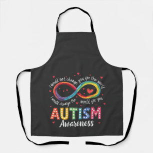 Autism Infinity Symbol Autism Awareness Month  Apron