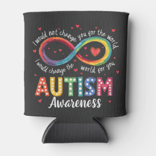 Autism Infinity Symbol Autism Awareness Month Can Cooler