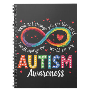 Autism Infinity Symbol Autism Awareness Month  Notebook