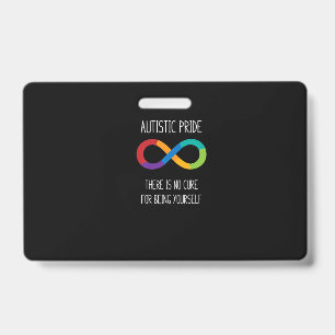 Autism Infinity Symbol Neurodiversity T Shirt ID Badge