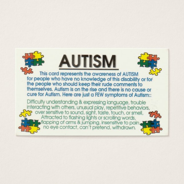 Autism Informant (Front)