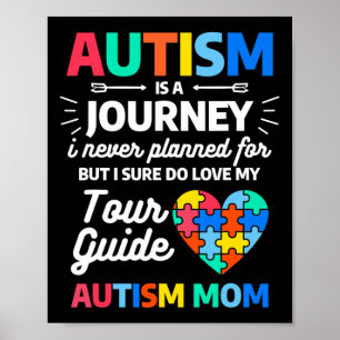 Autism Is A Journey I Never Planned For But I Sure Poster