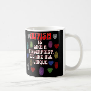 Autism Is Like A Fingerprint We Are All Unique Awa Coffee Mug