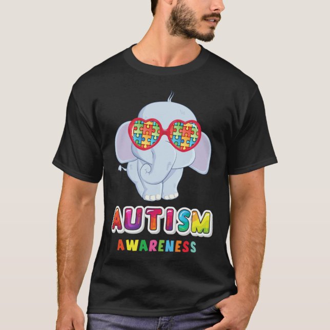 Autism is my Incredible talent Baby Elephant Autis T-Shirt (Front)