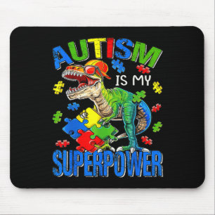 Autism Is My Superpower Autism Awareness Boys Kids Mouse Pad