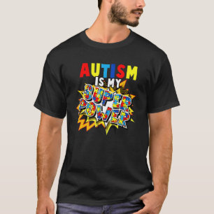 Autism Is My Superpower Kids Autism Awareness Boy T-Shirt