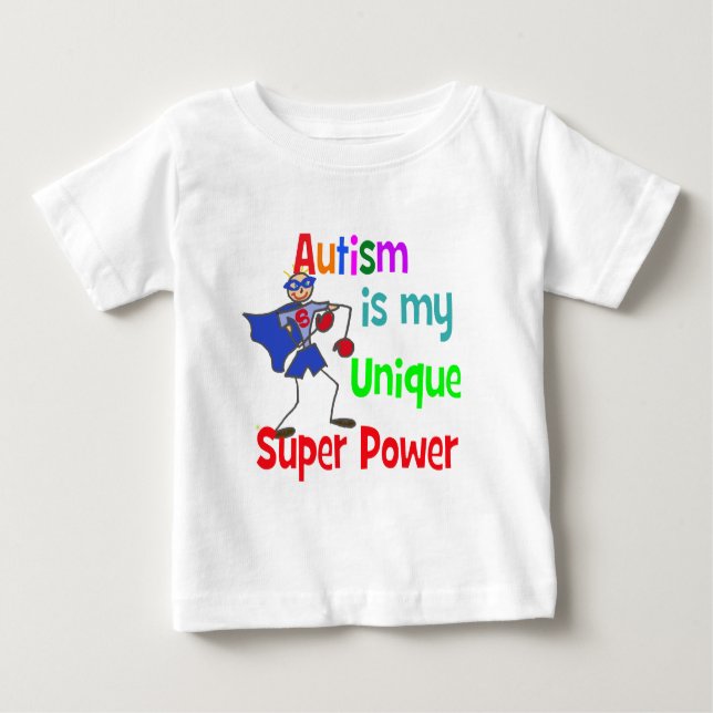 Autism is my unique super power baby T-Shirt (Front)