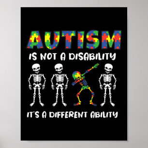 Autism Is Not A Disability It's A Different Abilit Poster