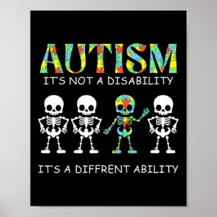 Autism Is Not A Disability It's A Different Abilit Poster