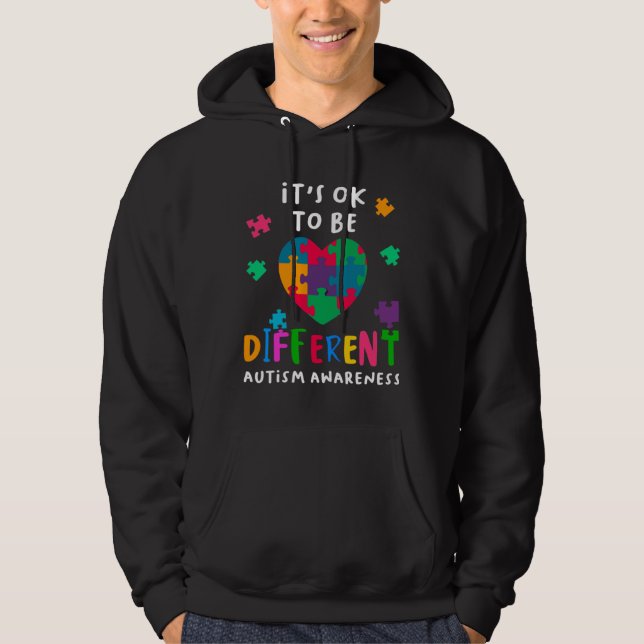 Autism It X27 S Ok To Be Different Hoodie (Front)