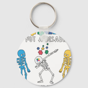 Autism It's Not a Disability, It's a Different Abi Key Ring