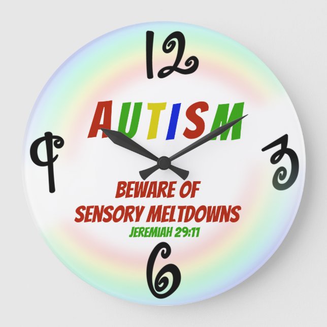 Autism (Jeremiah 29:11) - Custom Square Wall Clock (Front)