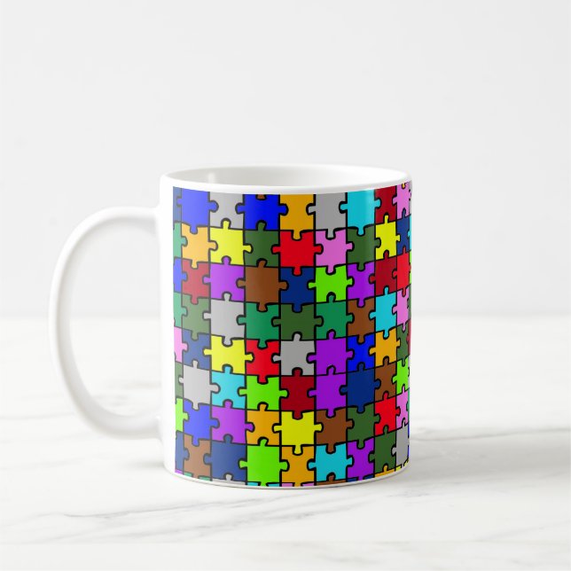 Autism jigsaw coffee mug (Left)