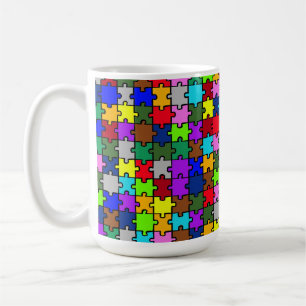Autism jigsaw coffee mug