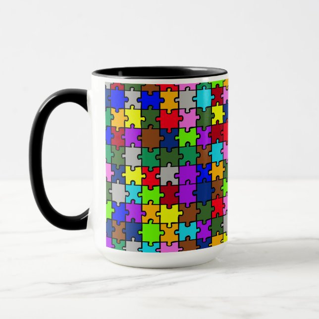 Autism jigsaw mug (Left)