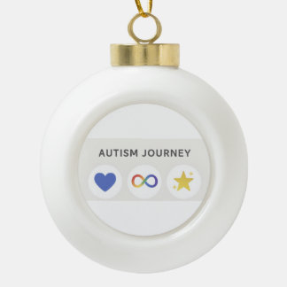 autism jpurney ceramic ball christmas ornament