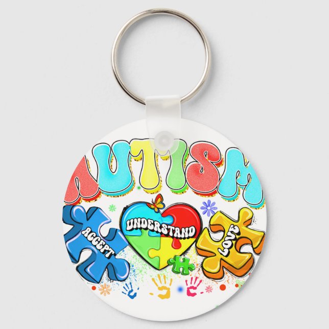 autism  key ring (Front)