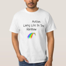 Autism Living Life In The Rainbow T-Shirt